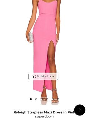plunge cut-out maxi dress in blush pink Buy - Rosetta Maxi Dress - Color:Matcha Green A subtle side split Size Chart 109 Women Chiffon Black Dresses |
